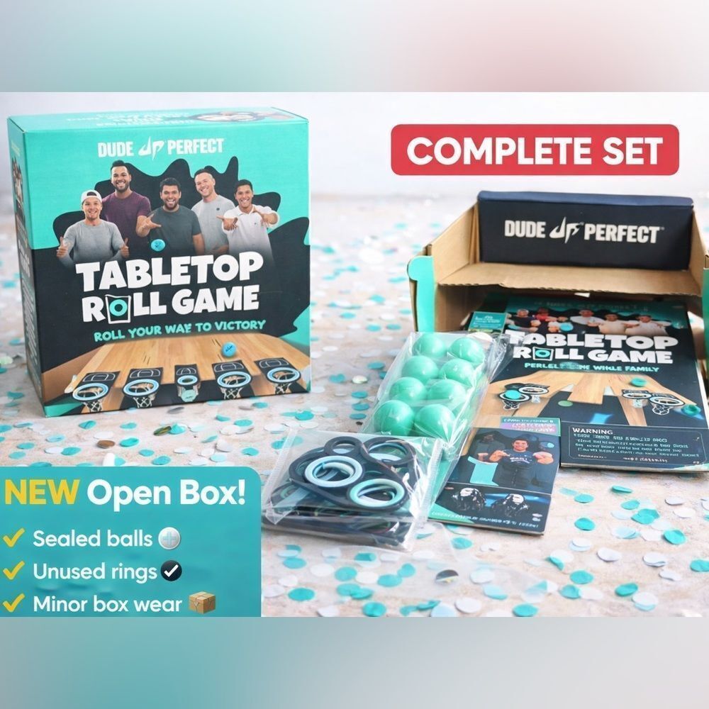 Dude Perfect Tabletop Roll Game – NEW Open Box | Complete Set Party Game